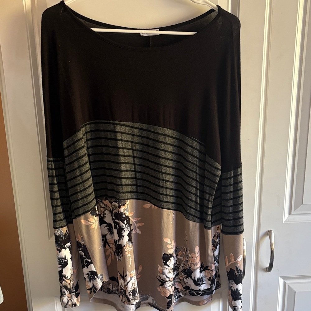 Black long sleeve blouse